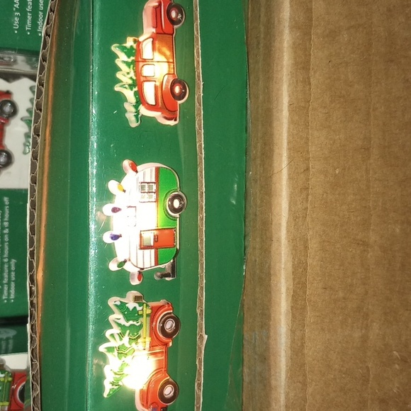 Christmas Tree Vintage Woody Automobile 18 Mini String Led Holiday Lights New - Picture 5 of 5